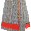 Frau Lala Berlin | Pre-Loved Skirt Zurie Check-S Grey Check/Fire Red