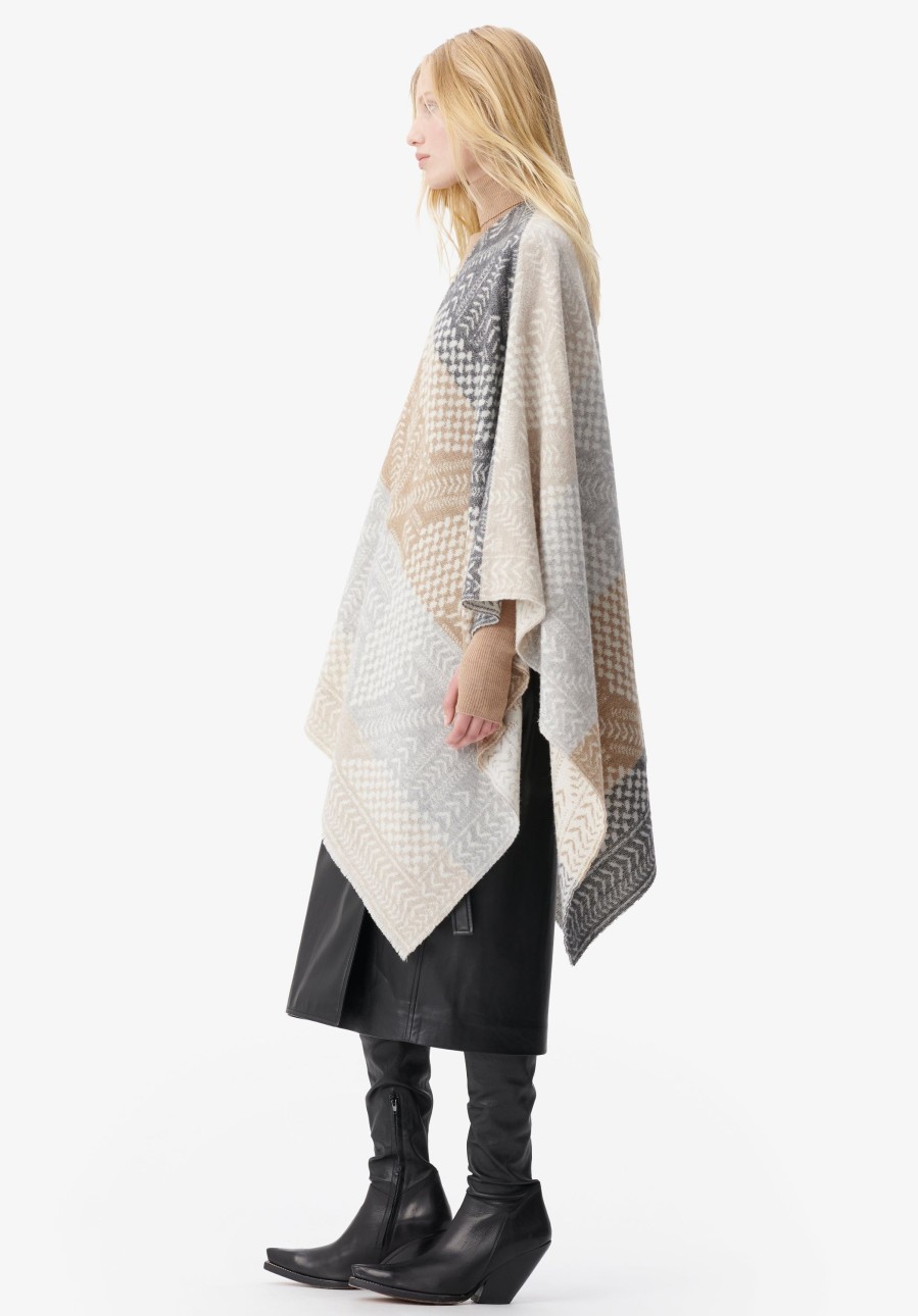 Frau Lala Berlin | Poncho Pineo Heritage Star Multicolor