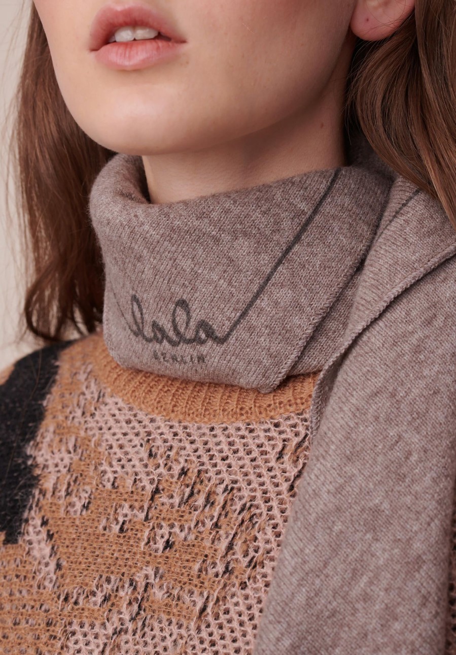 Frau Lala Berlin | Triangle Solid Logo M Stradivari Dark Brown Melange