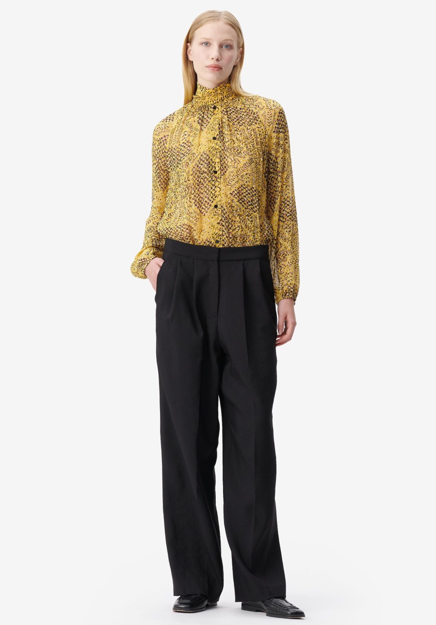 Frau Lala Berlin | Blouse Brooks Heritage Star Yellow