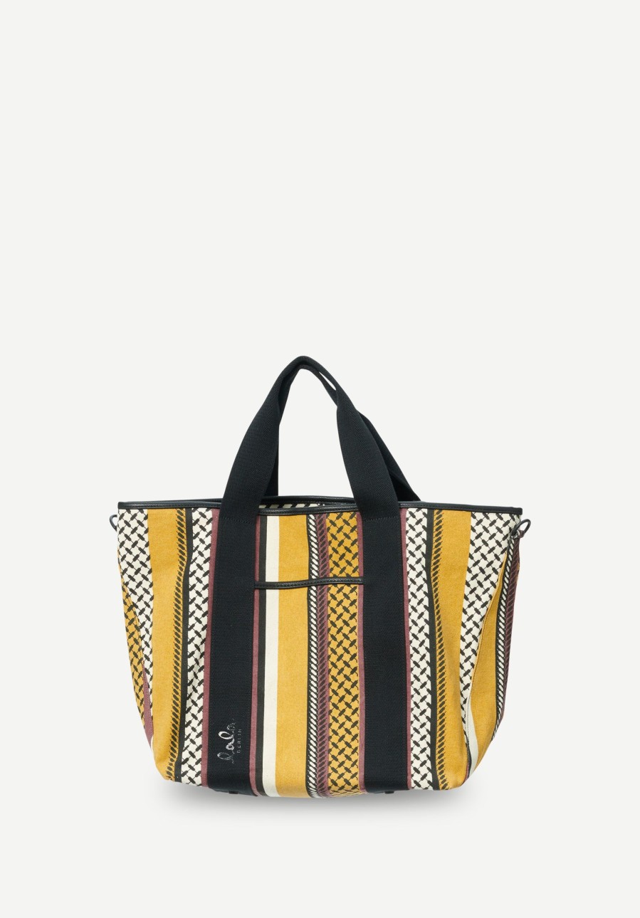 Frau Lala Berlin | East West Tote Maggie Multicolor Toffee