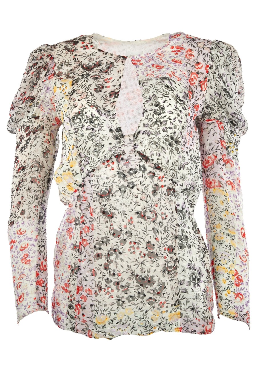 Frau Lala Berlin | Pre-Loved Blouse Bellina Patchwork-Xs Oasis Patchwork Flowers