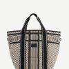 Frau Lala Berlin | East West Tote Marin Heritage Stripe Black