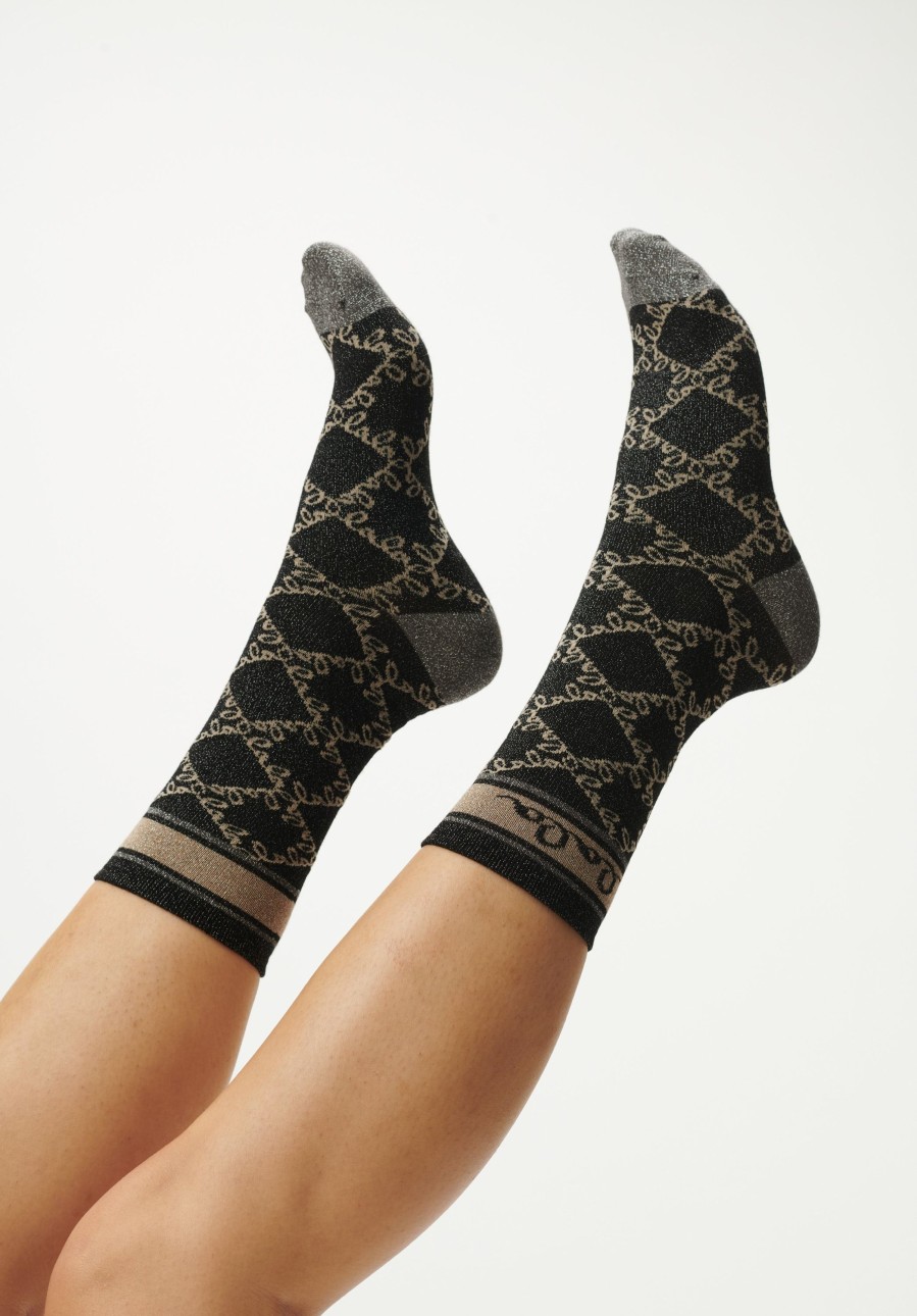 Frau Lala Berlin | Socks Aske Gold Lalagram