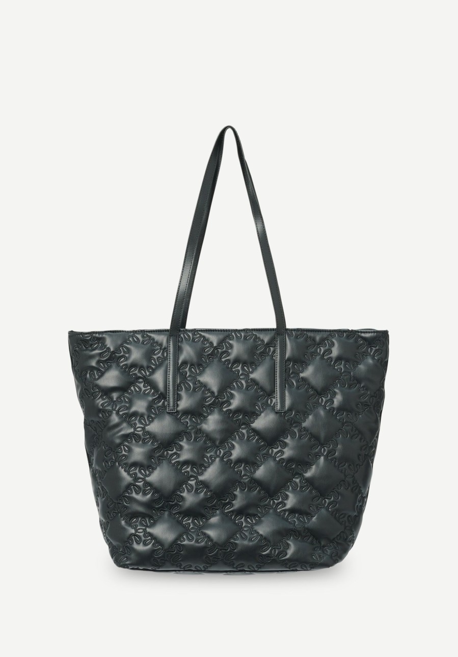 Frau Lala Berlin | East West Tote Maska Lalagram Black