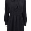 Frau Lala Berlin | Pre-Loved Dress Daryl-L Black Embroidery Stripes