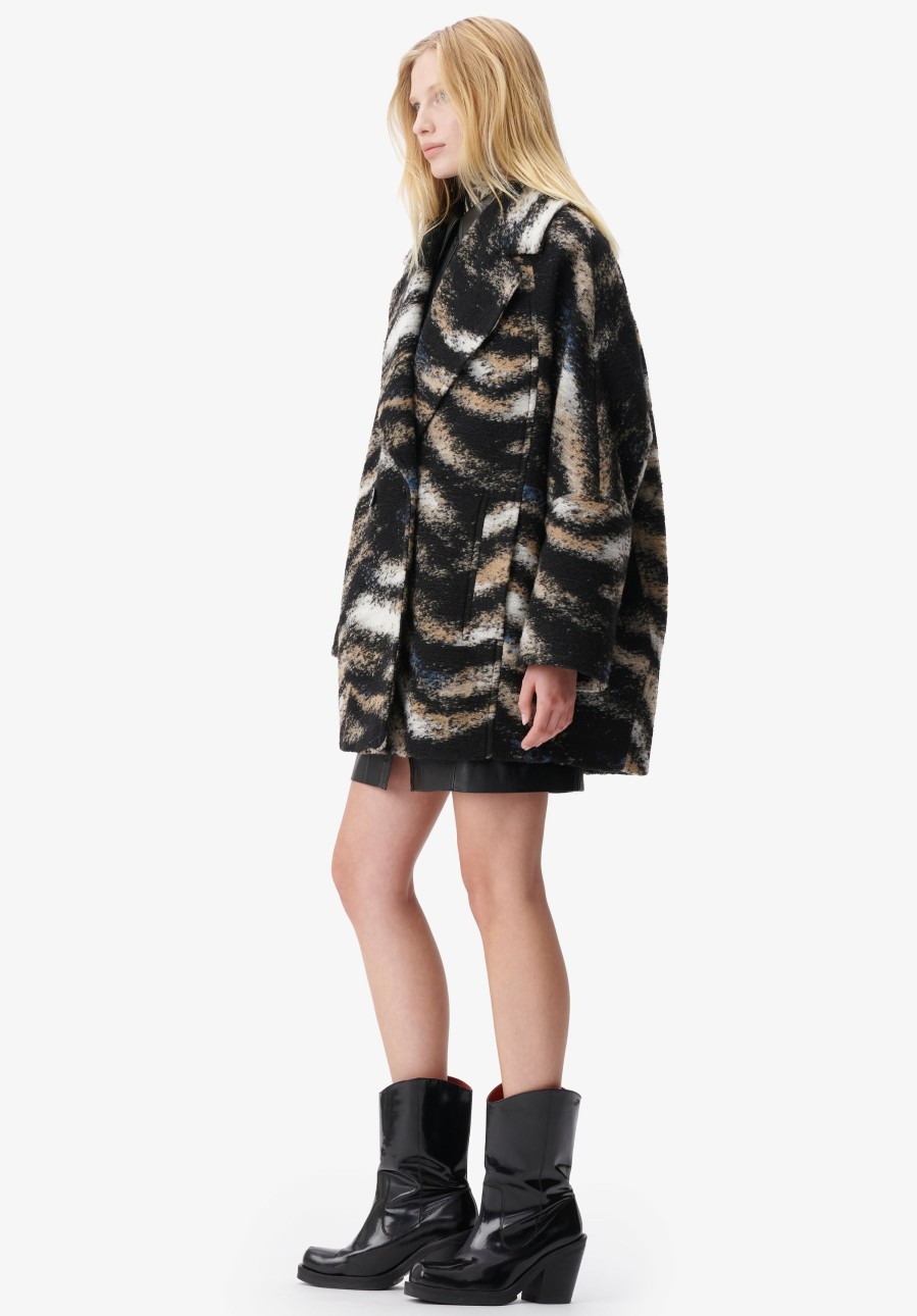 Frau Lala Berlin | Coat Olly Big Zebra Black