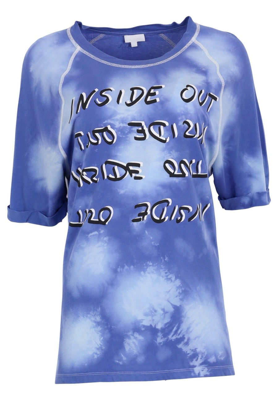 Frau Lala Berlin | Pre-Loved T-Shirt Inbar Inside Out-Xs Blue Splash