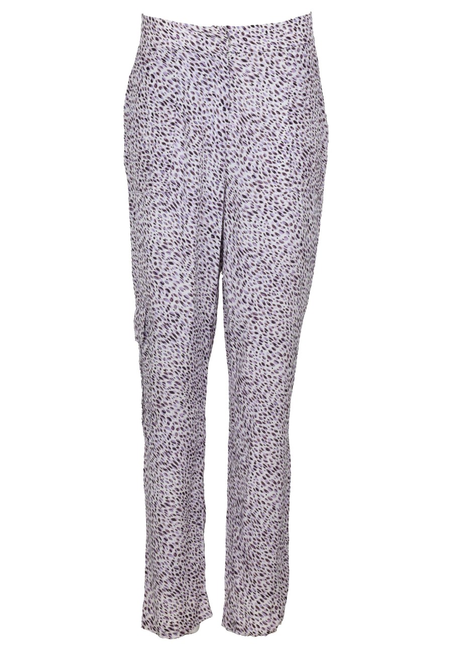 Frau Lala Berlin | Pre-Loved Pants Palucca-L Stormy Dots White Small