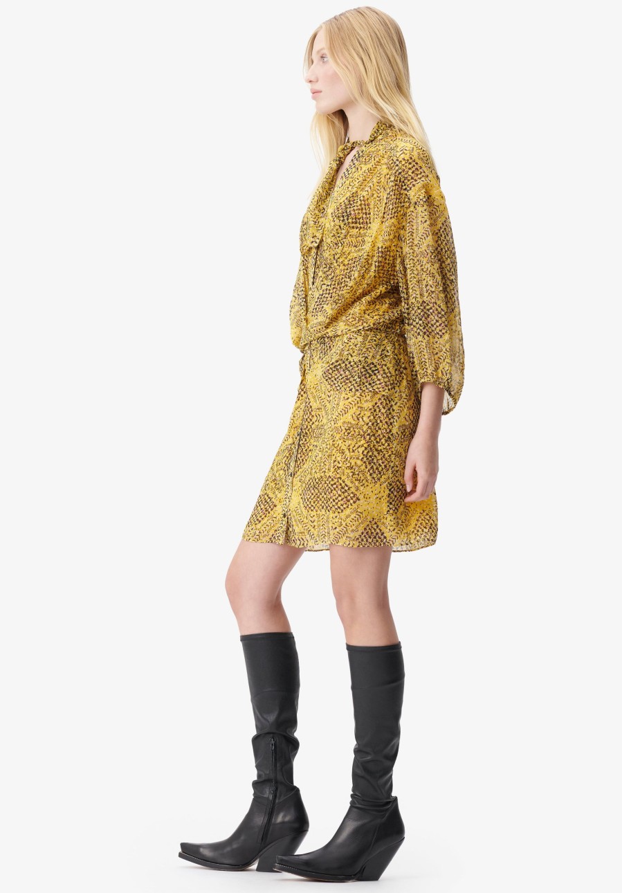 Frau Lala Berlin | Dress Drina Heritage Star Yellow