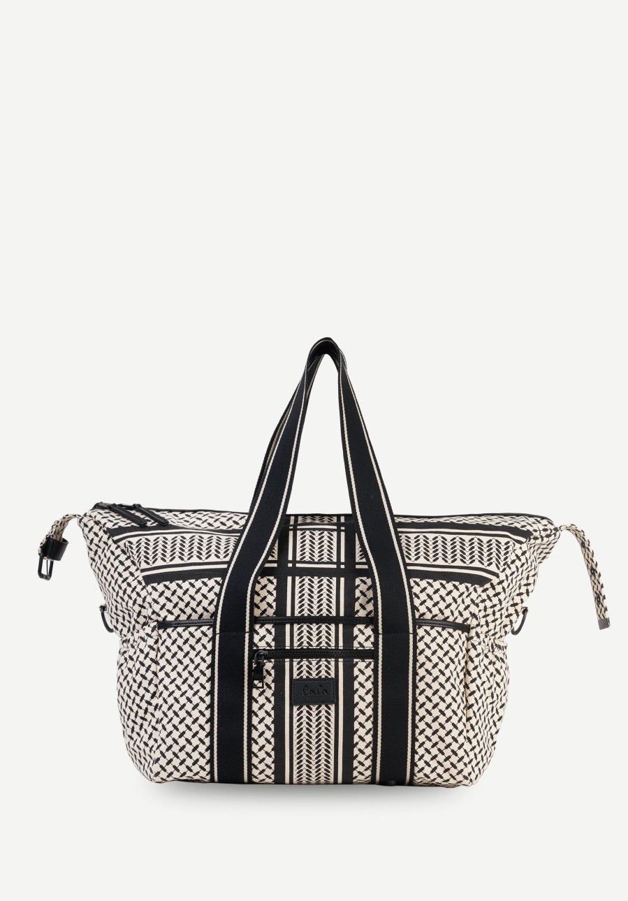 Frau Lala Berlin | Big Bag Muriel 2.0 Heritage Stripe Black